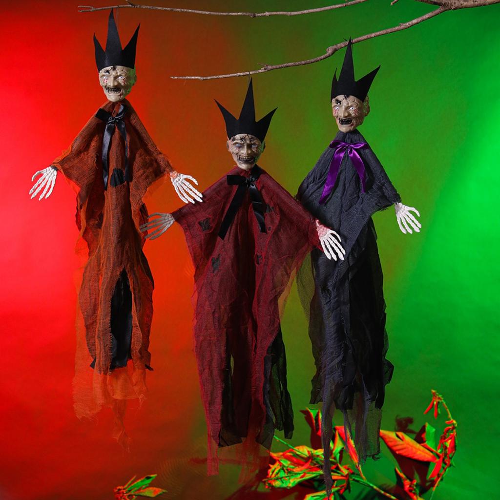 Halloweenska dekorácia rekvizity závesné s kapucňou strašidelný dom izba párty trik záves na dvere