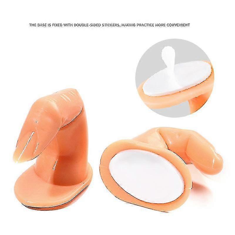 Practice Fingers Training, Nail Manicure Training Fingers Nail Practice Fingers Model, For Acrylic Gel Nail Art Diy Display Decoration - CHUNCC