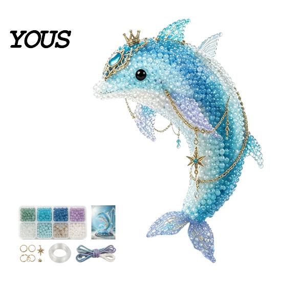 Artistieke kralensets voor vensterbank Mythische Oceaan DIY kralenset, Thematische sieradenmaakset, Creatieve knutselbenodigdheden Huis Zeedier Knutselbenodigdheden