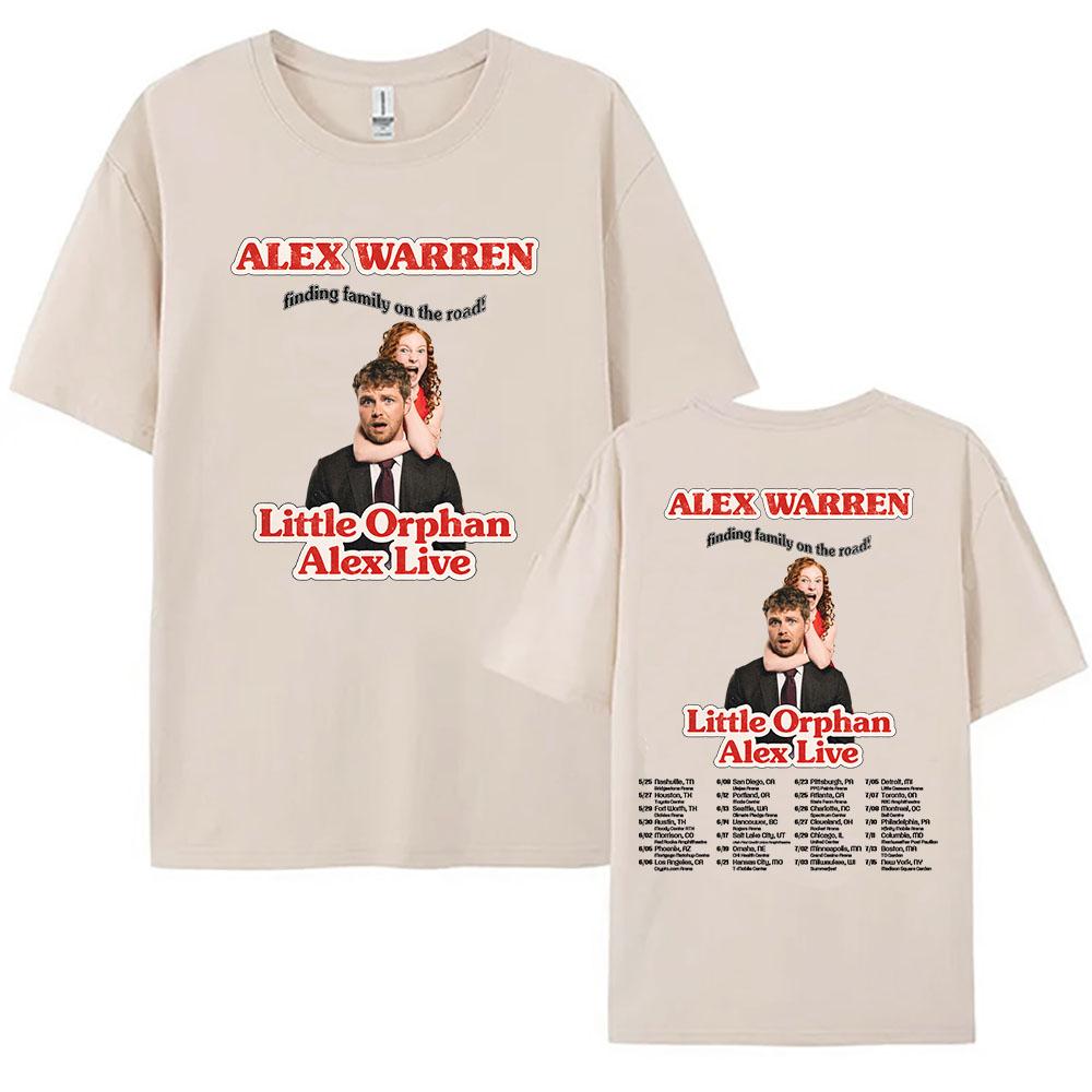 Summer Clothes Little Orphan Alex Live T-shirt ALEX WARREN Finding Family On The Road Tshirt Short Sleeve 100%Cotton Loose T Shirt Print Anime Tee