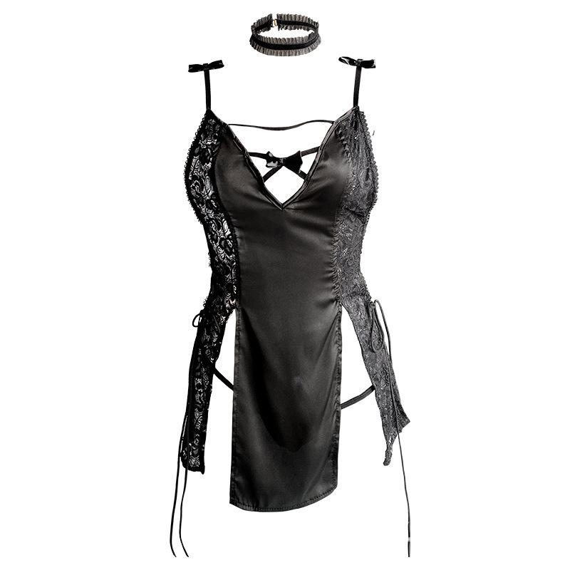 Sexy Free from pure desire, sexy nightgown, pajamas, temptation, night fans, suspenders, sexy underwear, small breasts, hot