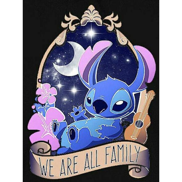 Full Round Drill Diamond Painting Lilo and Stitch 5D DIY Hobby Diamond Mosaic Cartoon Embroidery Moon Unique Gift