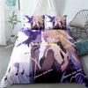 Genshin Impact Beding Set Game Print Duvet Cover Quilt Soft Duvet Cover Sets Home Textile Quen King-Sized Dimensionsd Dimensions Girl Children Kids