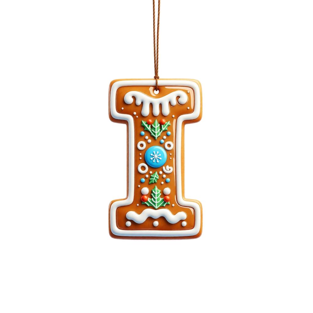 Christmas Hanging Ornaments 26 Letters for Holiday Tree Decor