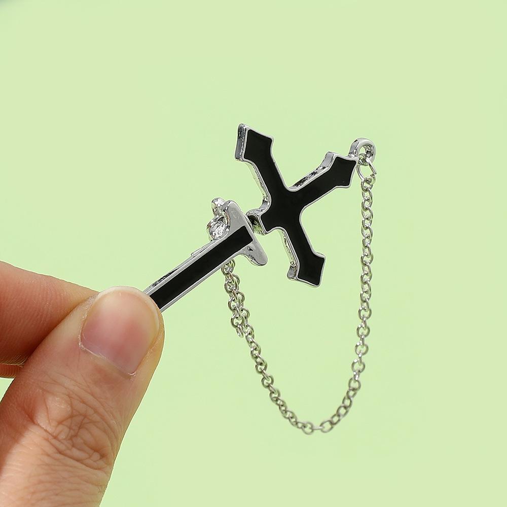 Fashionable Metal Cross Earrings For Women Cool Stylish Pierced Design Unique Cross Studs