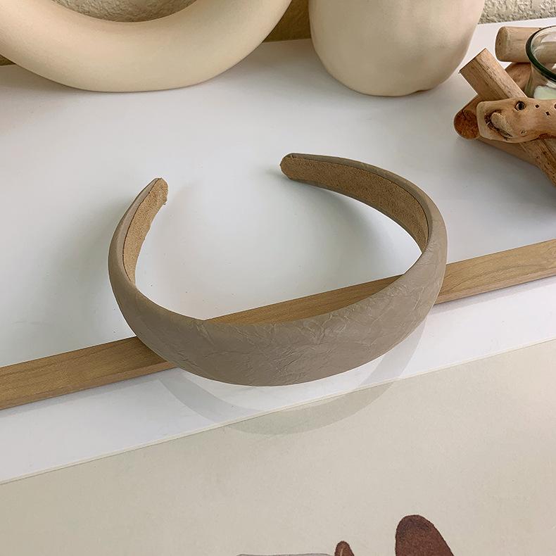 Bandă de Păr la Modă Femei Elegantă Culoare Solidă Bandă de Păr Burete Diademă Cerc de Păr Fete Bezel Accesorii de Păr Bandă de Păr Nouă Bandă de Păr