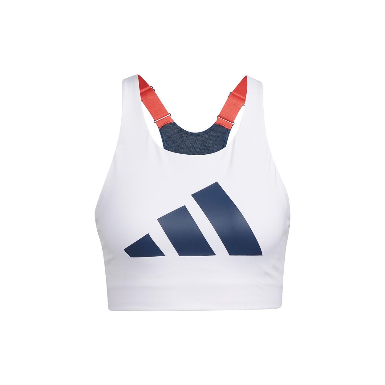 (WMNS) adidas Ultimate Alpha adi Life Bra Asia Sizing White Navy Women s GL0587 S