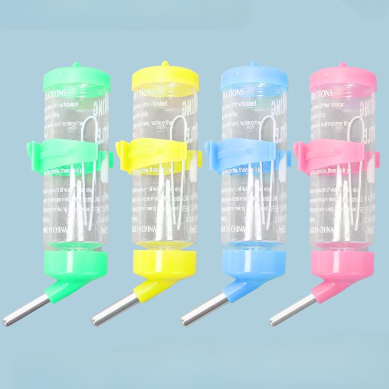 Hamster Small Pets Water Drinking Bottle Plastic Rat Pet Dispenser Feeder Cage Hangable Water Bottle Pet Drinking Fountain