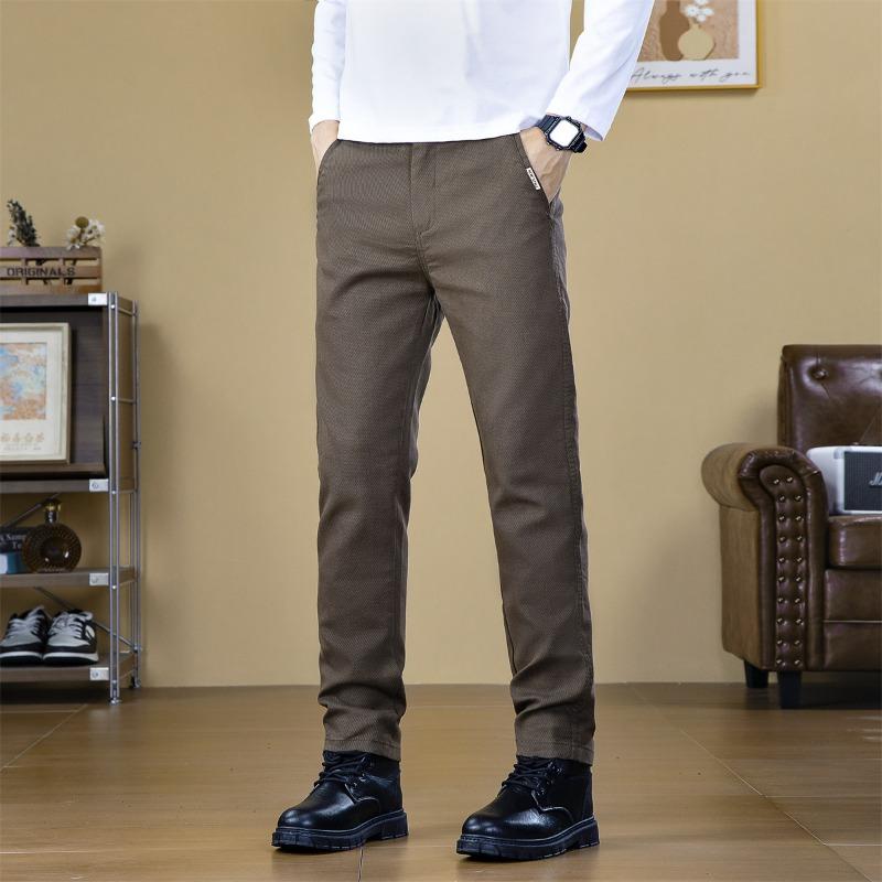 Autumn and Winter Casual Pants Men's Straight Versatile Simple Pants Fashion Men's Business Leisure Trend Men's Straight Trousers
