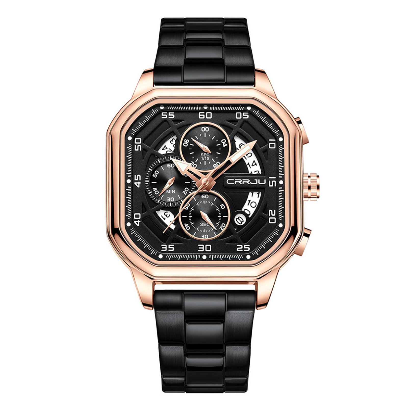 

Мужские водонепроницаемые светящиеся наручные часы-будильник для бега One Size