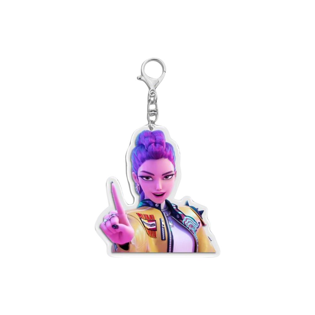 Cartoon Anime Movie Transparent Acrylic Pendant Girl Group Schoolbag Accessories Exquisite Gift Ornaments