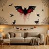 PVC Halloween Fledermaus Wandaufkleber Elektrostatische Gruselige Fledermaus Aufkleber Fensteraufkleber Fenster