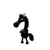 Year of the Horse Black Horse Plush Keychain: Auspicious Mascot Doll for 26th Anniversary