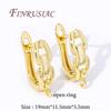 18K Gold Plated Brass Earwires Fasteners Earring Hooks Findings,Accessories For Earrings,DIY Jewelry Making Supplies