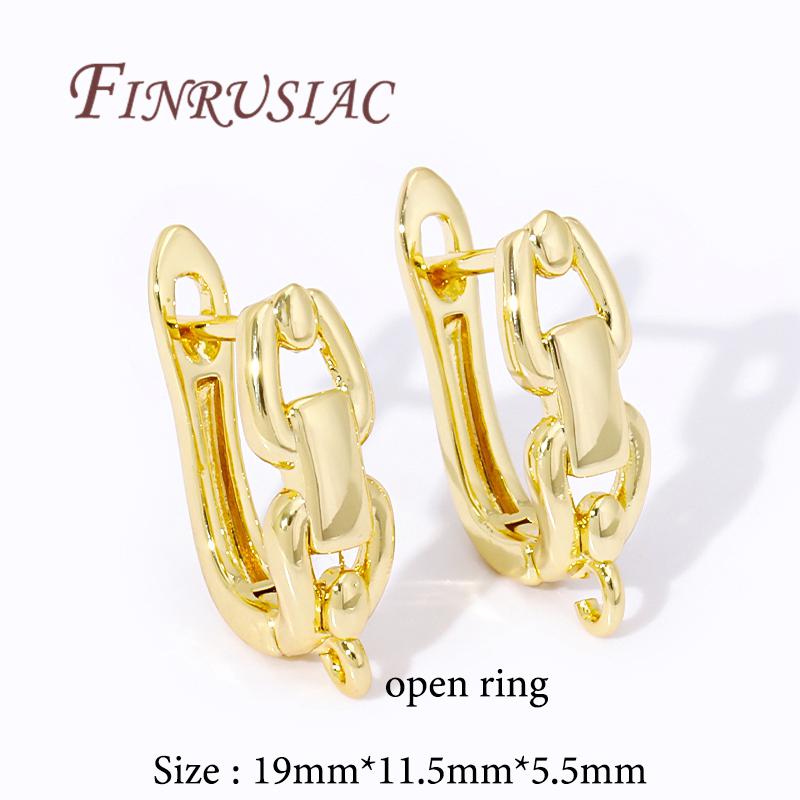 18K Gold Plated Brass Earwires Fasteners Earring Hooks Findings,Accessories For Earrings,DIY Jewelry Making Supplies