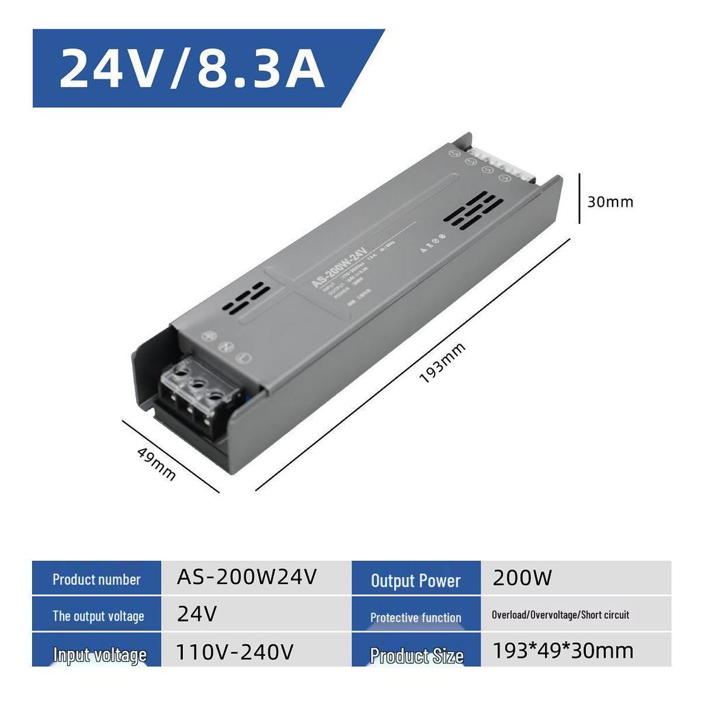 High-Power LED Transformer: No False Labeling, 12V/24V, 60-400W