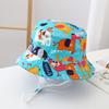 Children's hat for boys, summer baby fisherman hat, thin Korean style, large brim sun hat for older children, fashionable and trendy for girls