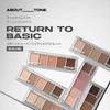 ABOUT TONE Return Basic Shadow Palette #01 Classic 9g Matte Contour Eyeshadow Suitable Cool Warm Skin Tones