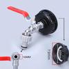 IBC Ton Barrel Brass Accessories: 1/2" Nipple, 3/4" Alloy Faucet Connector