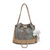Chic And Stylish Bucket Bag For Women In Black Coffee Khaki And Blue Perfect For Fall Fashion