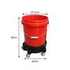 Pulley Car Wash Bucket with Sand & Gravel Filter - Large Capacity, Dual Use for Car Beauty Shops.