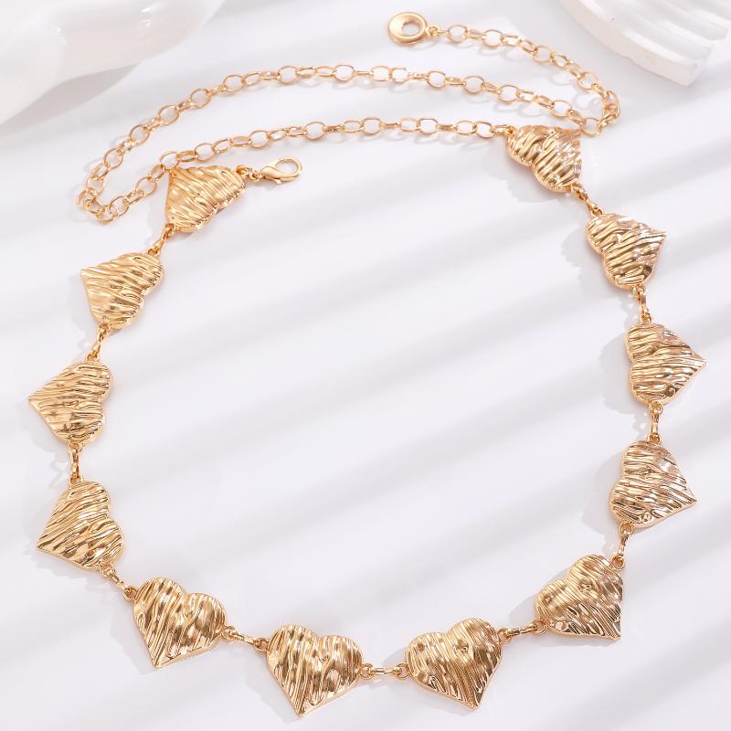 Vintage Oval Craved Metal Waist Chain For Women Retro Style Exquisite Gold Color Plated Belt Chains Fashion Body Jewelry Gifts
