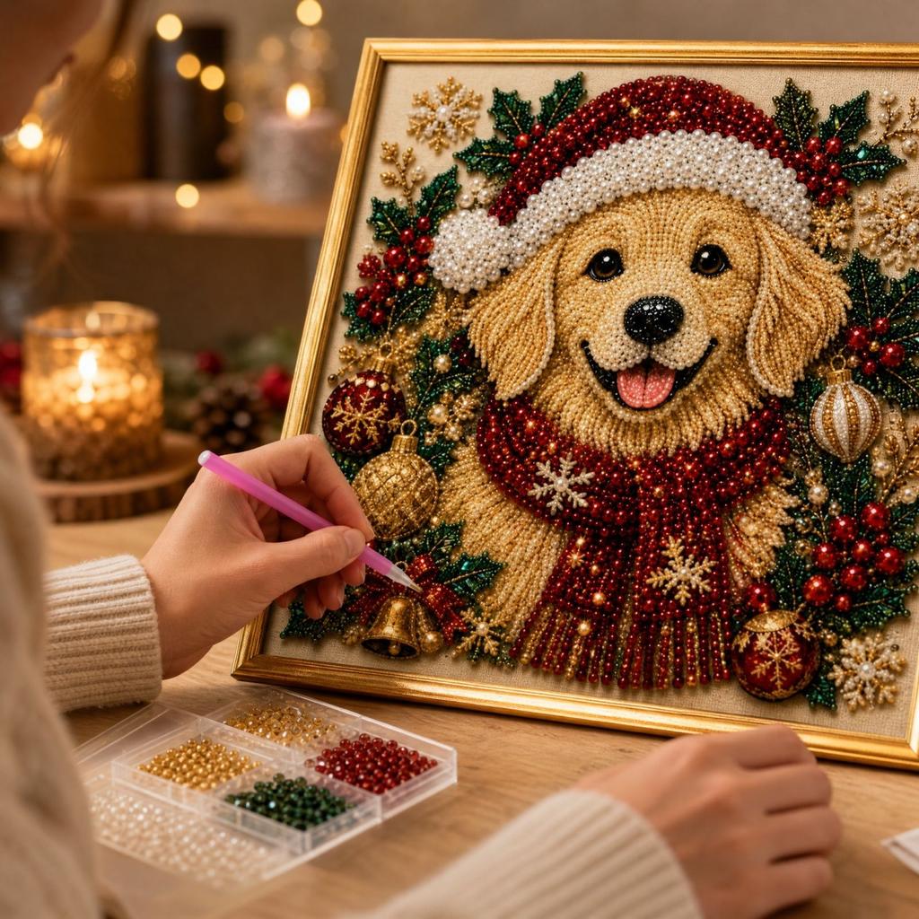 Weihnachts-Malset Festliches DIY-Set für Feiertagsdekorationen