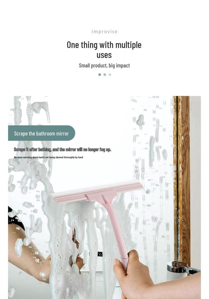 Silicone Window, Mirror & Countertop Squeegee Cleaner