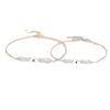 Riyueqing Couple Bracelet Ins Wind Bracelet Texture Irregular Hand Jewelry Qixi Festival Lover Gift Premium Durable