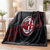 AC Milan Spausduotas Flanelinis Antklodas Šiltas Jaukus Miegamojo Pledas Namų Dekoro Interjerui