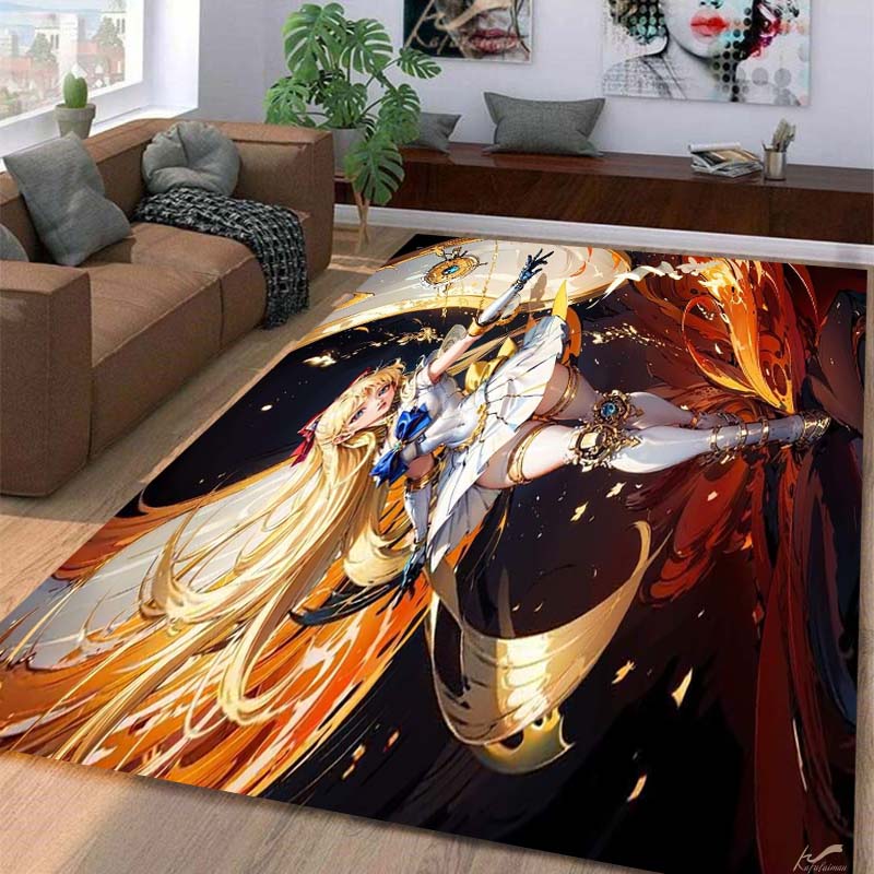 Carpet multi-size Beautiful girl,Sailor Moon ,Carpet for Living Room Bedroom Kid's Room Home Decor Area Rug Non-slip Mat Sofa Mat