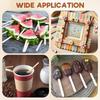 100Pcs Multi-Purpose Coffee Stirrers Individually Wrapped Stir Sticks Craft Stick Wood Blenders  Tea