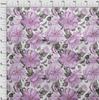 oneOone Cotton Flex White Fabric Leaves & Flower Florals Sewing Material Printed Fabric By The Yard 40 Inch Wides -