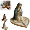 Resin Virgin Mary Rosary Holder Jesus Necklace Storage Holder Prayer Rosary Holder  Office