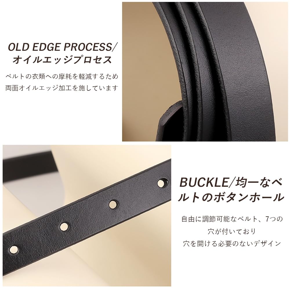 EnjoIt Tochigi Leather Suit 100cm Thin Genuine Korean Perfect Gift for Classic G5052 Women's Belt, Belt, Leather, Style, Soft, Birthdays, Golf,