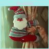Festive Christmas Curtain Tiebacks Featuring Cheerful Snowman Design For Holiday Decor