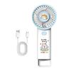 Cartoon Animal Handheld Fan with Hook 3 Speed Adjustable USB Rechargeable Summer Cooling Fan Portable Travel Mini Personal Fan
