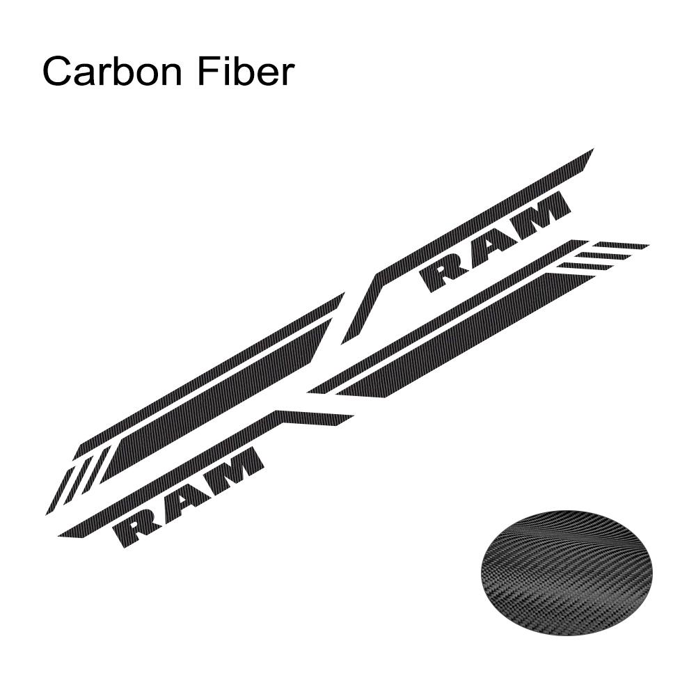 

Pickup Bed Side Sticker For Dodge RAM 1500 2500 3500 Rebel TRX Car Stripes Style Decor Decal Truck Vinyl Cover Auto Accessories