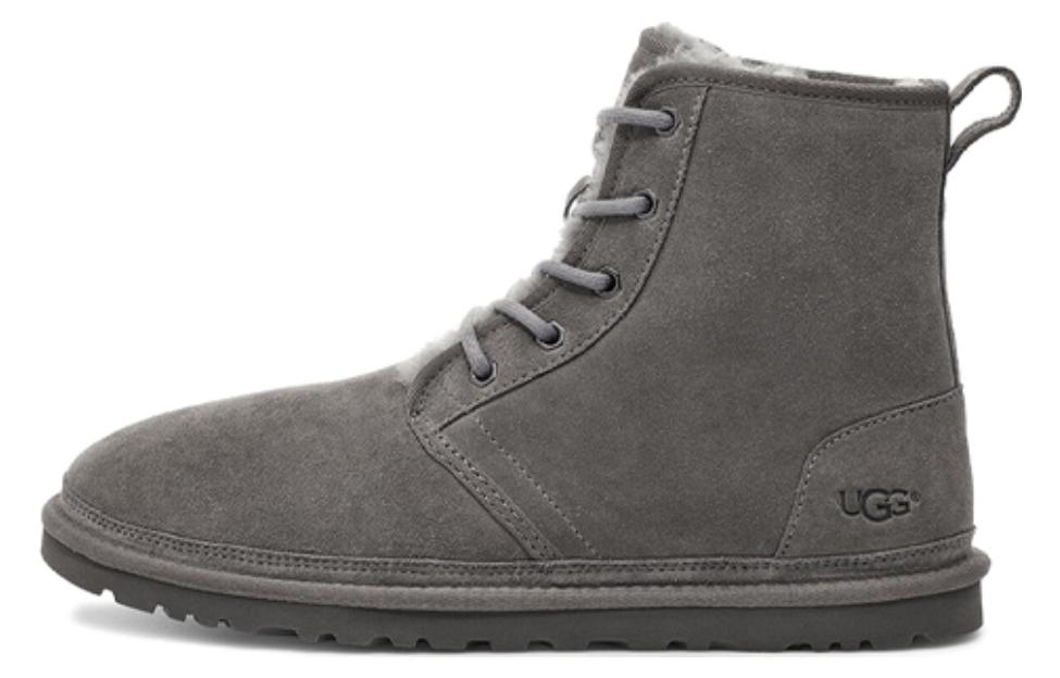 UGG Harkley Fleece Lined Snow Boots Gray 1016472-CHRC