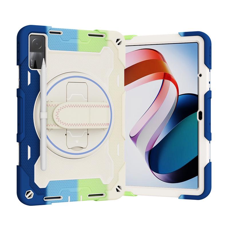 Buntes Silikon-Armband Handheld-Ständer-Hülle für Xiaomi Redmi Pad 10.6 und Pad 5