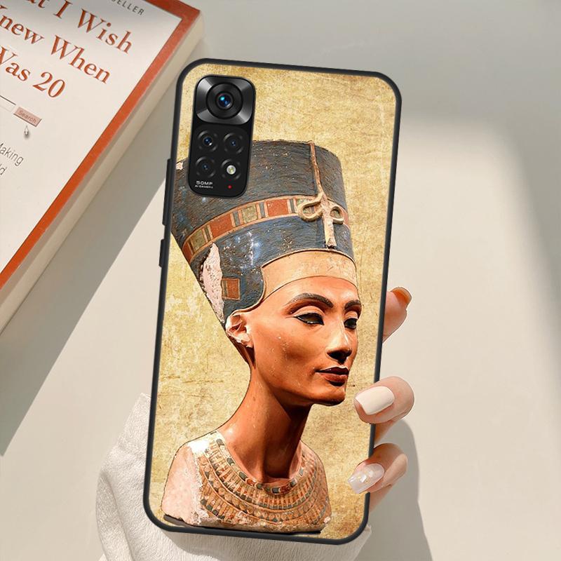 Egypt Nefertiti Ankh For Redmi 10A 10C 9A 9C 9T K40 K50 Gaming Phone Case For Redmi Note 11S 10S 9S 9 10 11 Pro