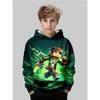 Children's Clothing, Boys' Hoodies, Long Sleeved 3D Printed Spring and Autumn Casual Outdoor Fashion Tops