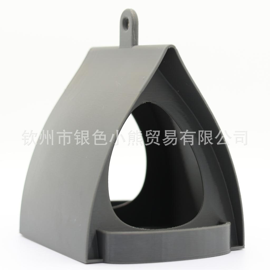 New Durable Plastic Outdoor Suspended Bird Feeder with Drain Hole At The Bottom Simple and Lightweight Design