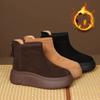Naiste Talvised Fleece-voodriga Pahkluusaapad Soojad Slip-on Platvormlumekingad