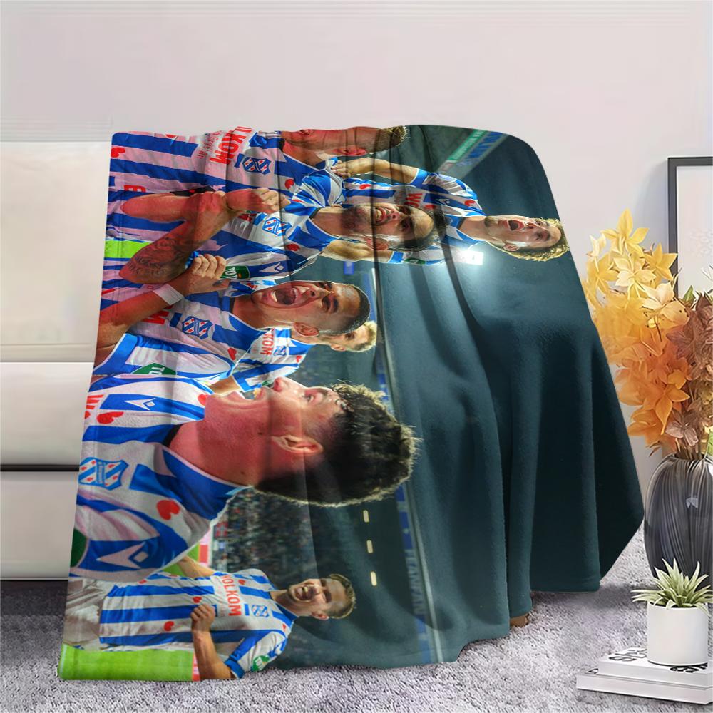 SC Heerenveen Pattern Flannel Blanket, High Quality Comfortable for All Seasons, Home Decor, Warmth and Comfort, Perfect for Gifts.