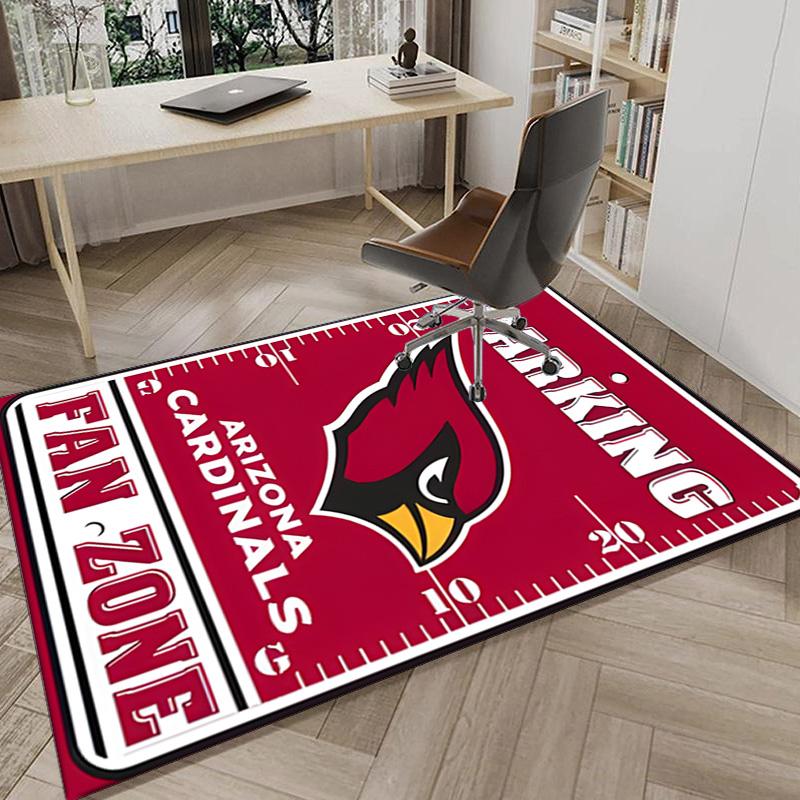 Arizona Cardinals Logo Area Rug for Office, Chair Rug, Decorative Carpet Livingroom Mat, Large Size Fan gifts Christmas gifts