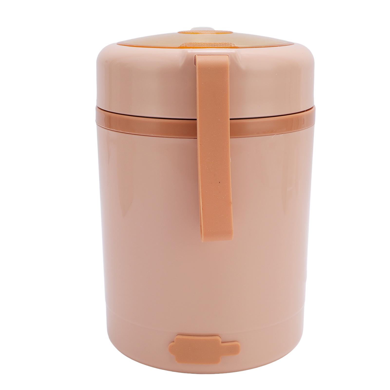 

Electric Lunch Box Food Warmer 304 Stainless Steel 60C Constant Temp Lkproof 600ml USB Insulated Food Jar with Spoon for