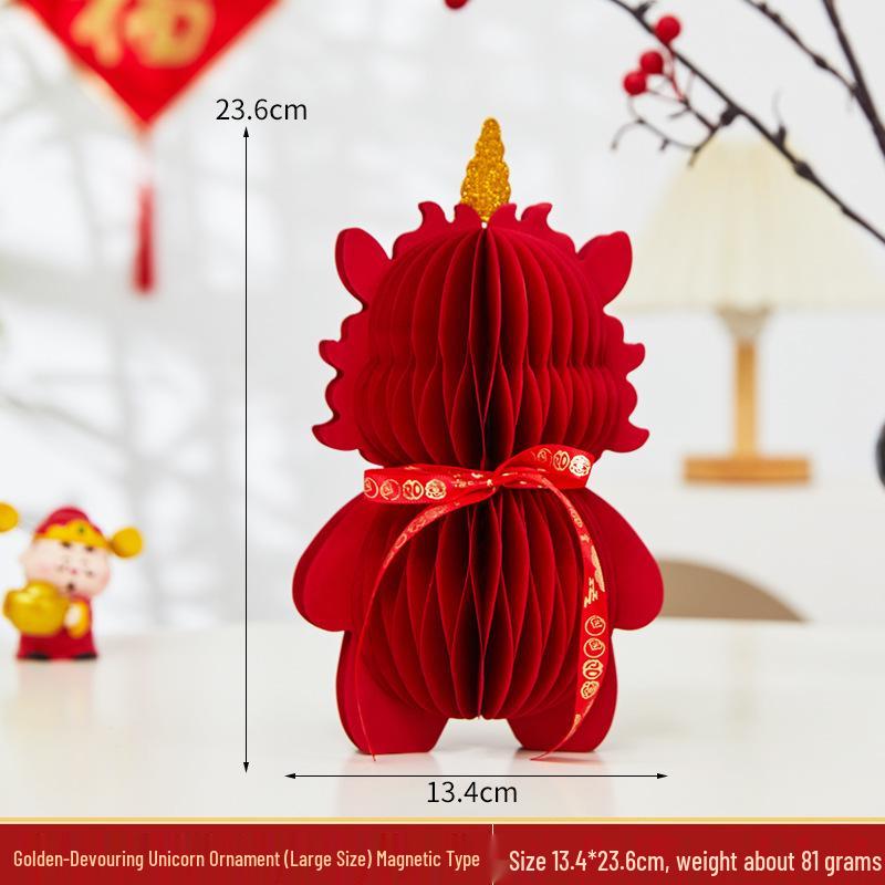 2026 Year of the Horse Festive Spring Decorations: 3D Zodiac Mascot Hanging & Desktop Ornaments