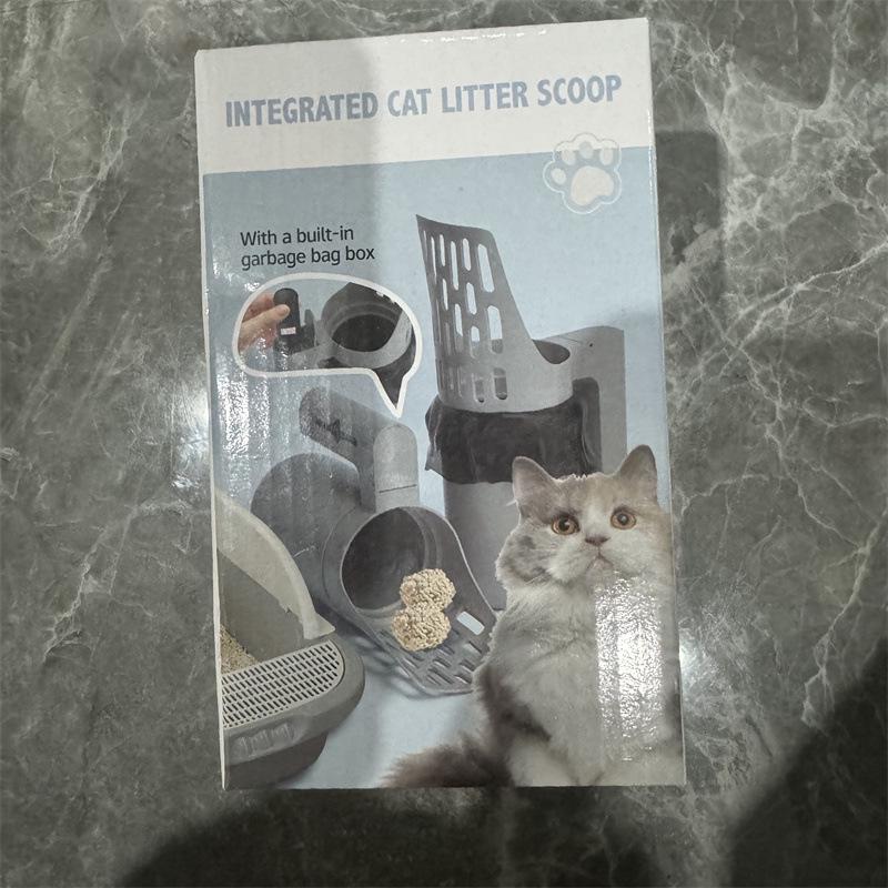 

New Cat Litter Poop Scoop Color Box Package серый