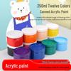 Waterdichte Acrylverf Set - 250ml voor Knutselen, Gipsen Poppen, Muurschilderingen, Graffiti en Kleuren voor Kinderen